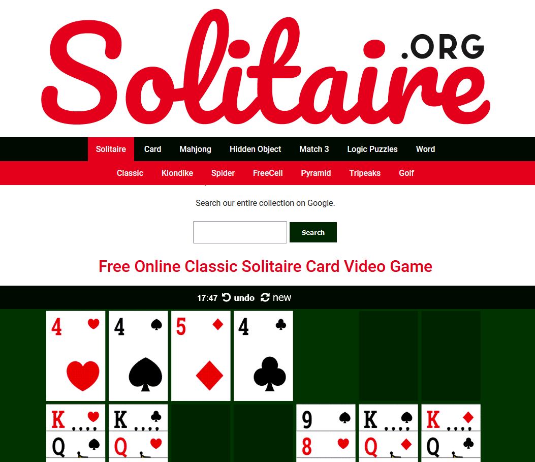 Go Play These Variety Of Games At Solitaire.org- Fun Times